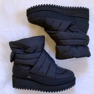 UGG Black Montara Quilted Cold Weather Ankle Boots